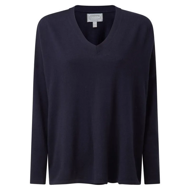 Schoffel Devon Merino Ladies Jumper - Navy