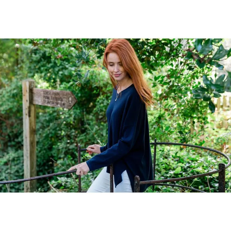 Schoffel Devon Merino Ladies Jumper - Navy