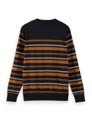 Scotch and Soda Knit Crewneck Sweater - Navy Combo