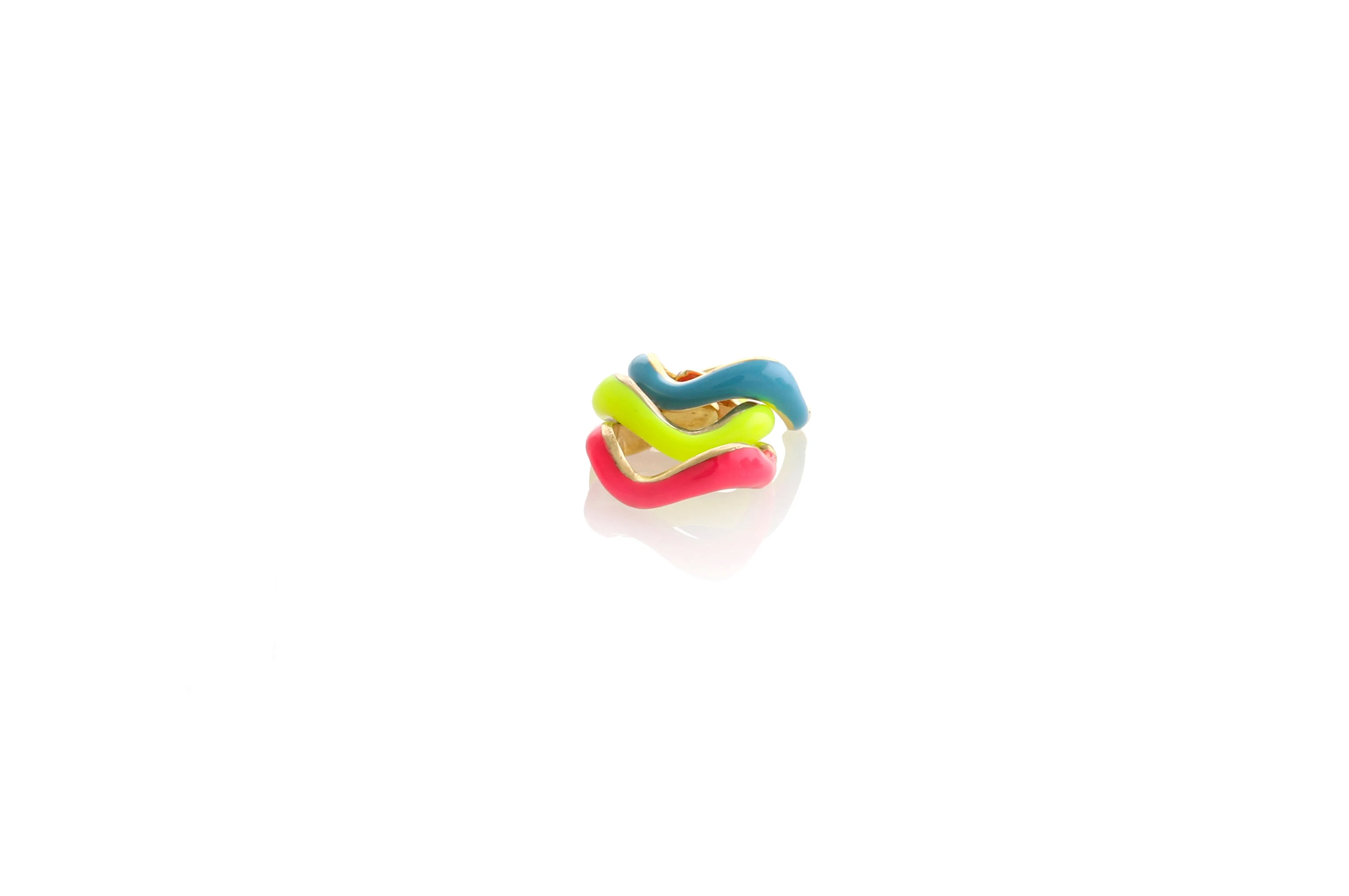 SET OF 3 EARCUFFS WITH ENAMEL