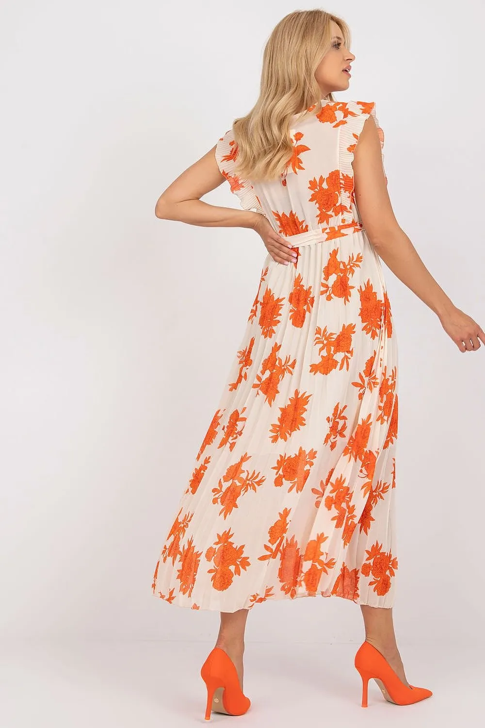 Short sleeves summer long dress