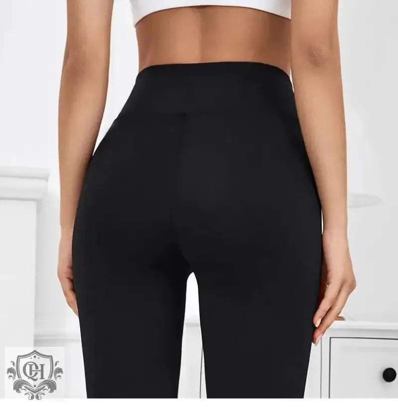Slim Fit High Waist Bell Bottom Yoga Pants