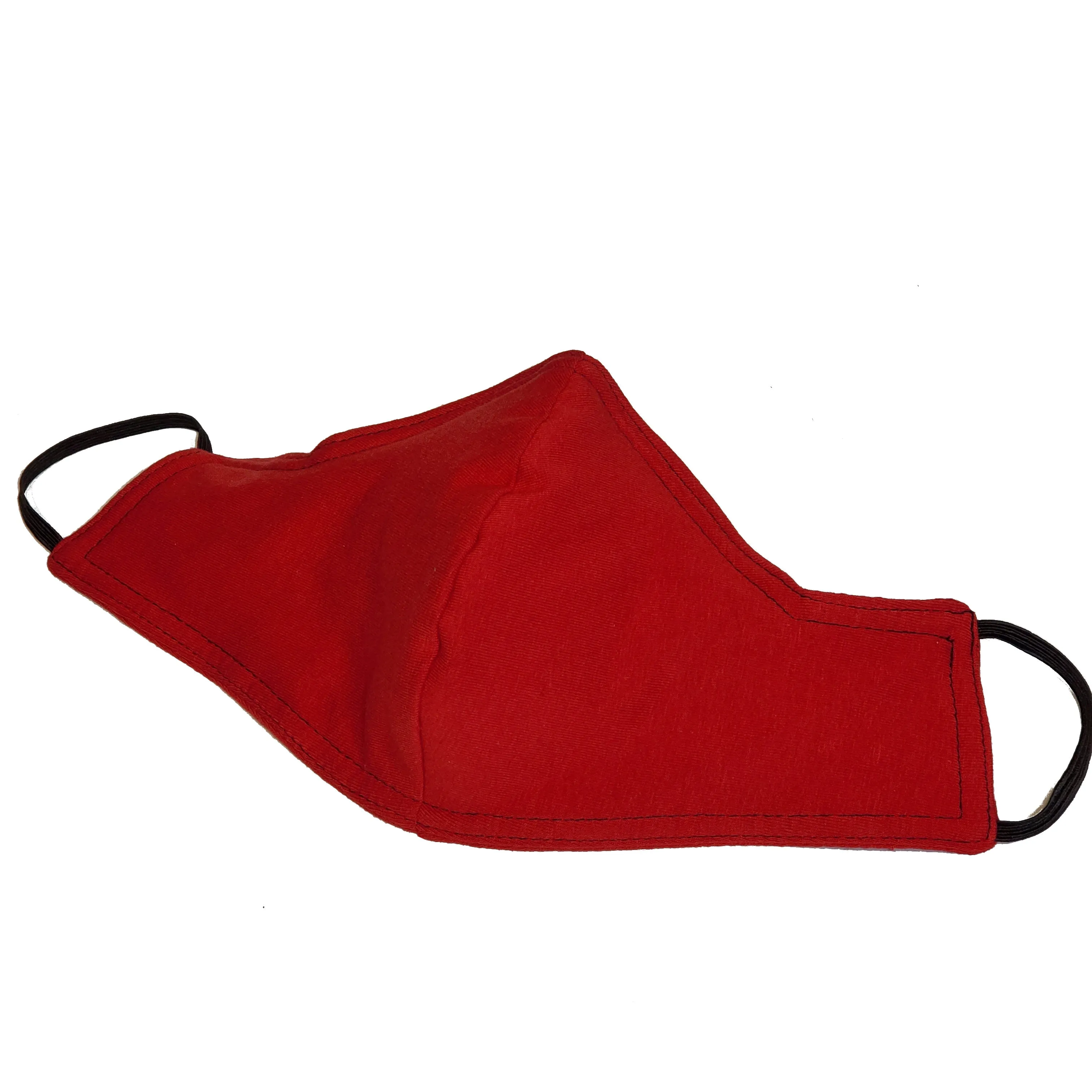 Solid Color Triple Layer Cotton Face Mask with Nose Wire