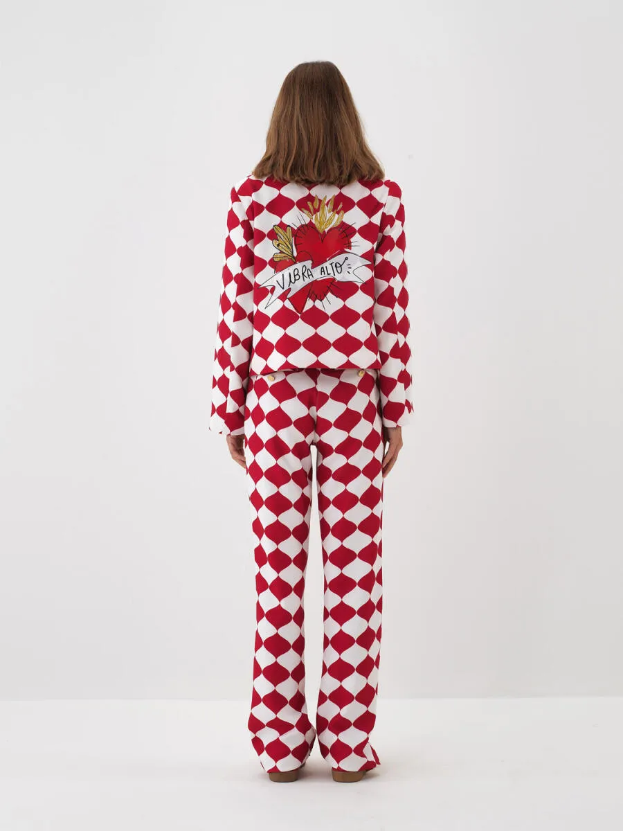 Sophie Diamond Pattern Jacket