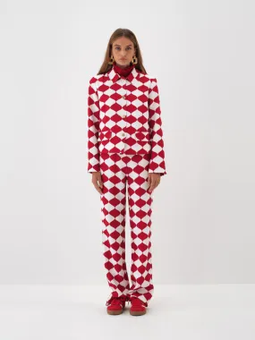 Sophie Diamond Pattern Jacket