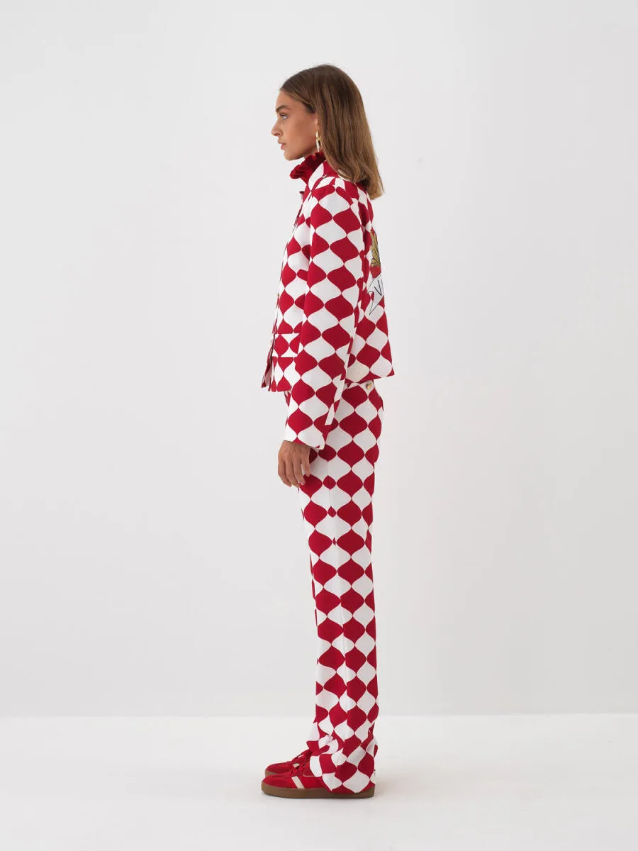 Sophie Diamond Pattern Jacket