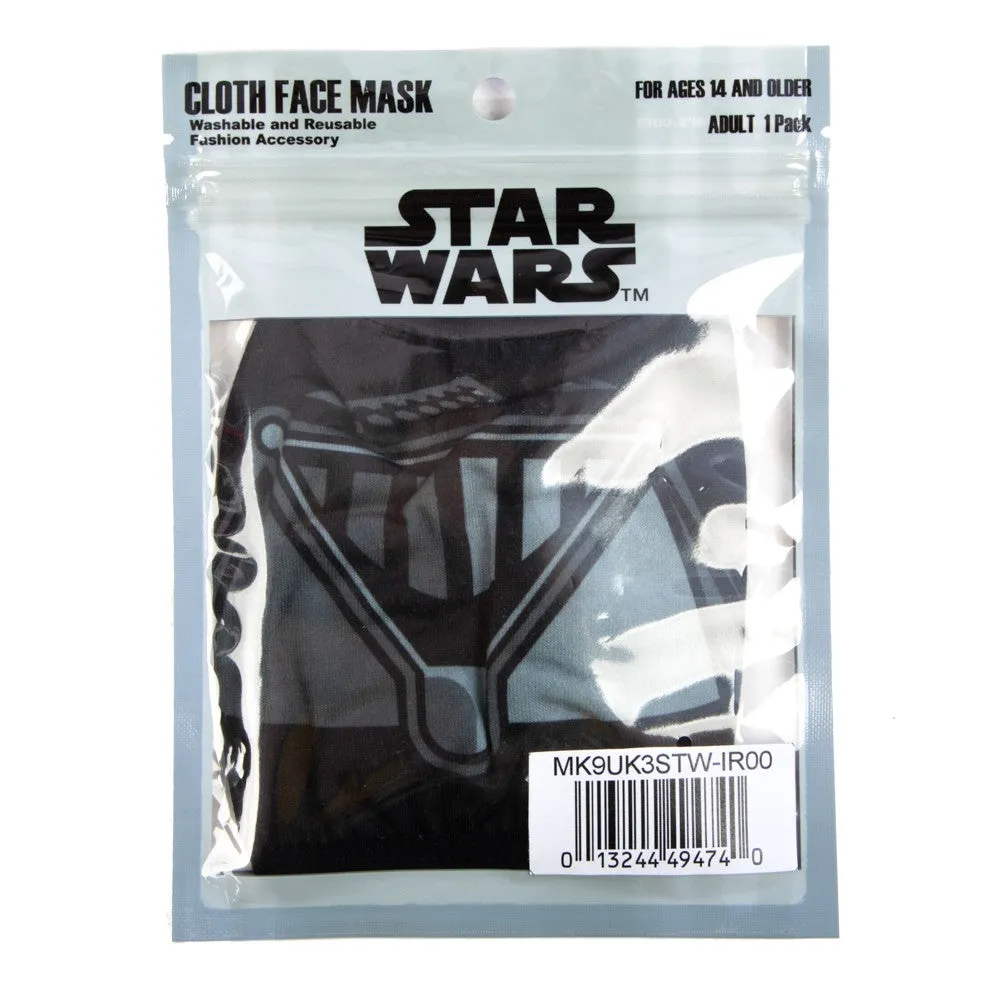 Star Wars Darth Vader Face Mask - Star Wars licensed Adult Size Adjustable Face Mask/Cover