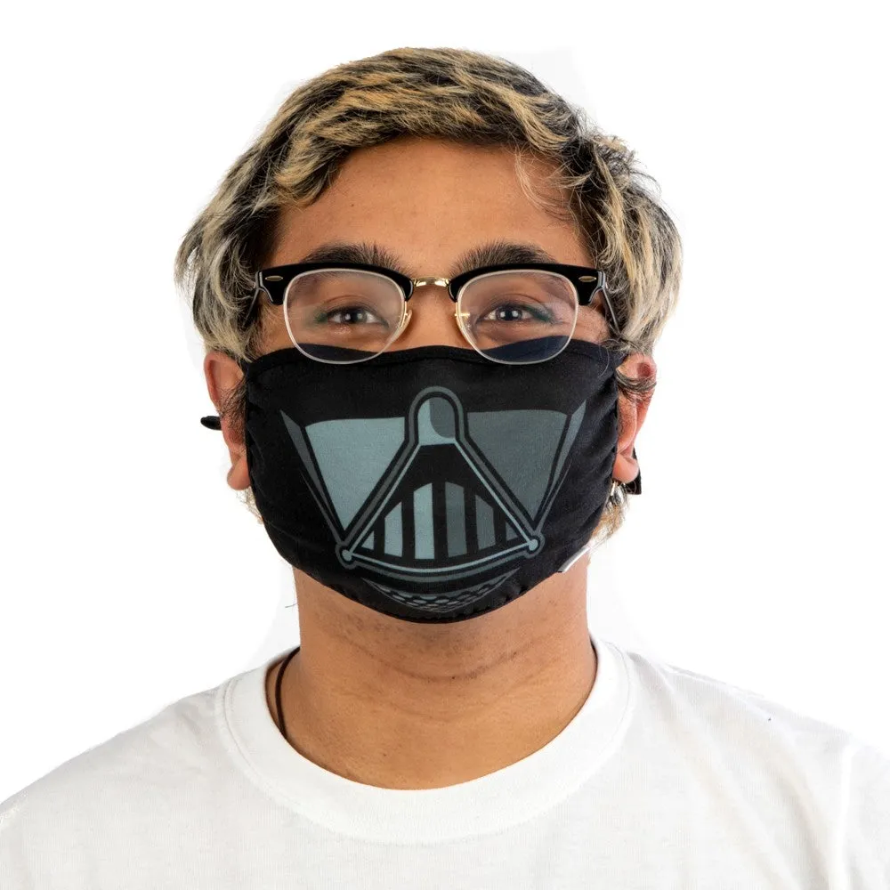 Star Wars Darth Vader Face Mask - Star Wars licensed Adult Size Adjustable Face Mask/Cover