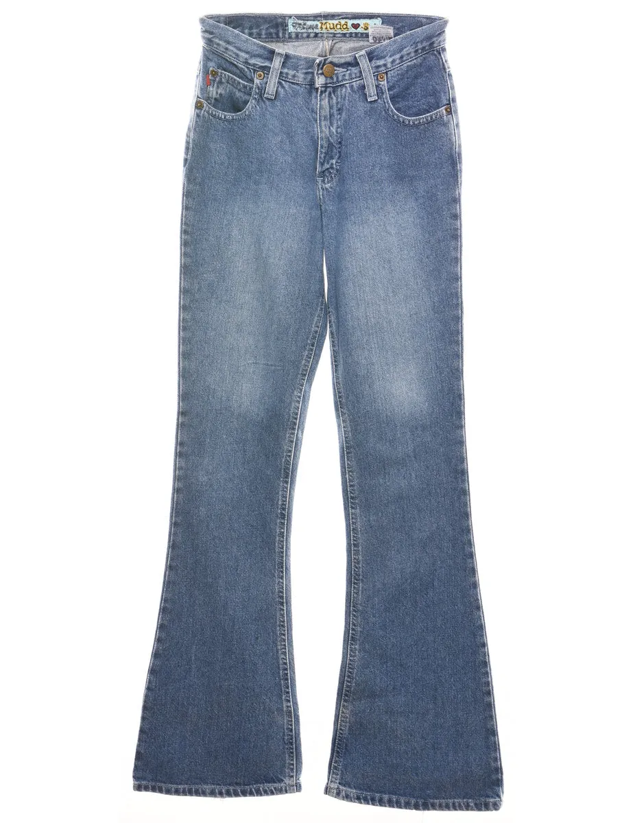 Stonewash Flared Jeans - W24 L34