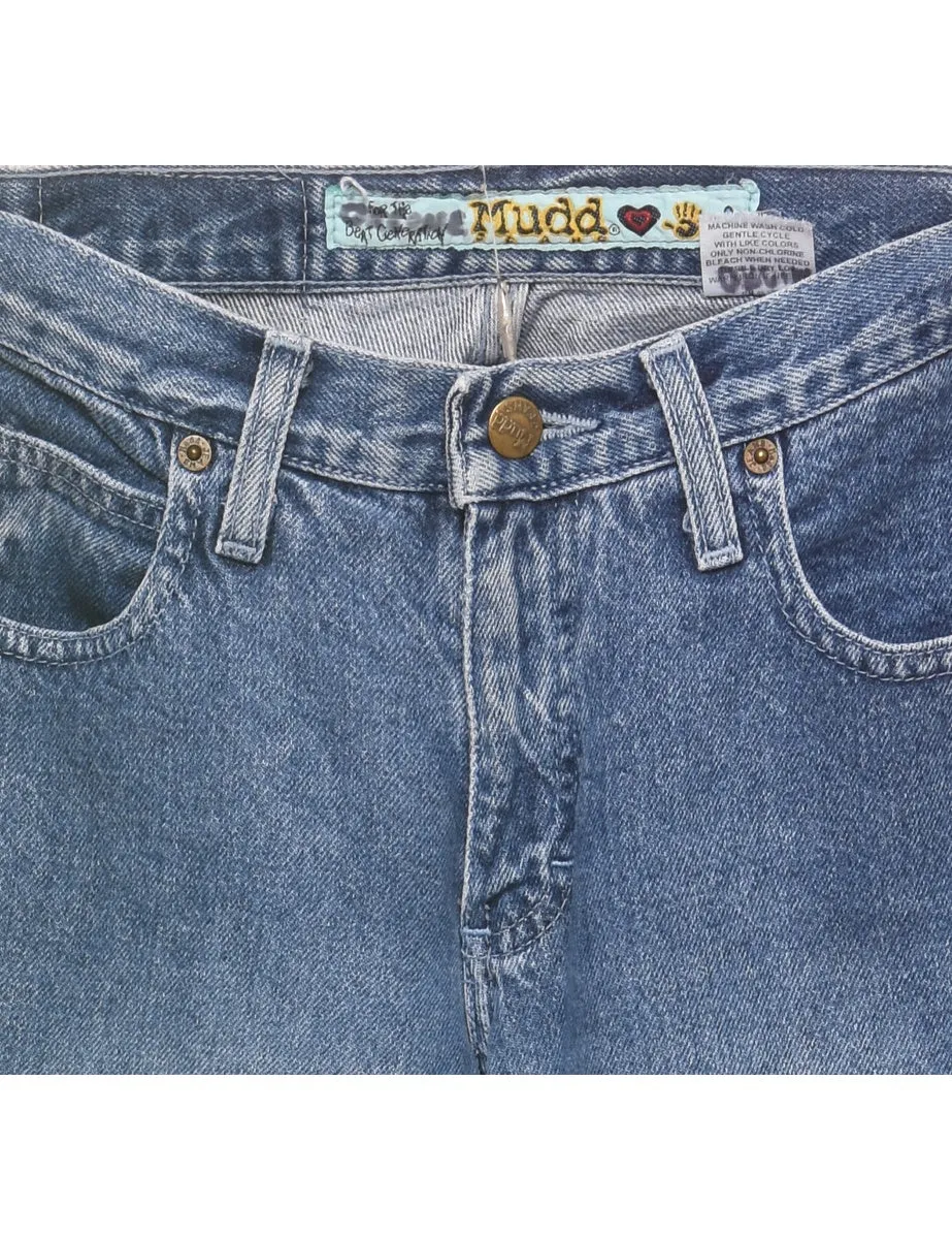 Stonewash Flared Jeans - W24 L34