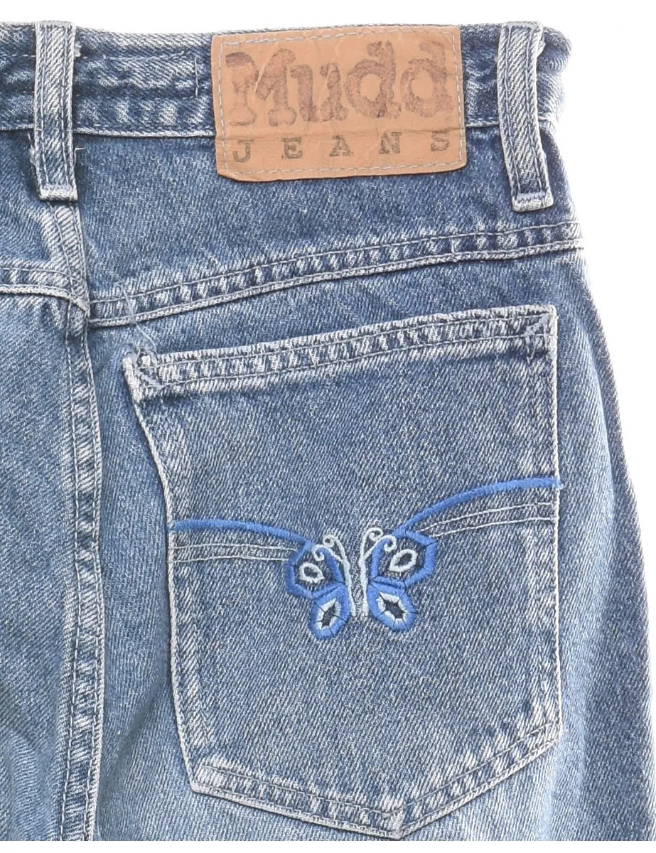 Stonewash Flared Jeans - W24 L34