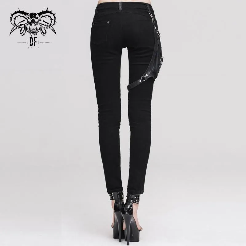 ‘Take the Power Back’ Punk Slim-Fit Pants