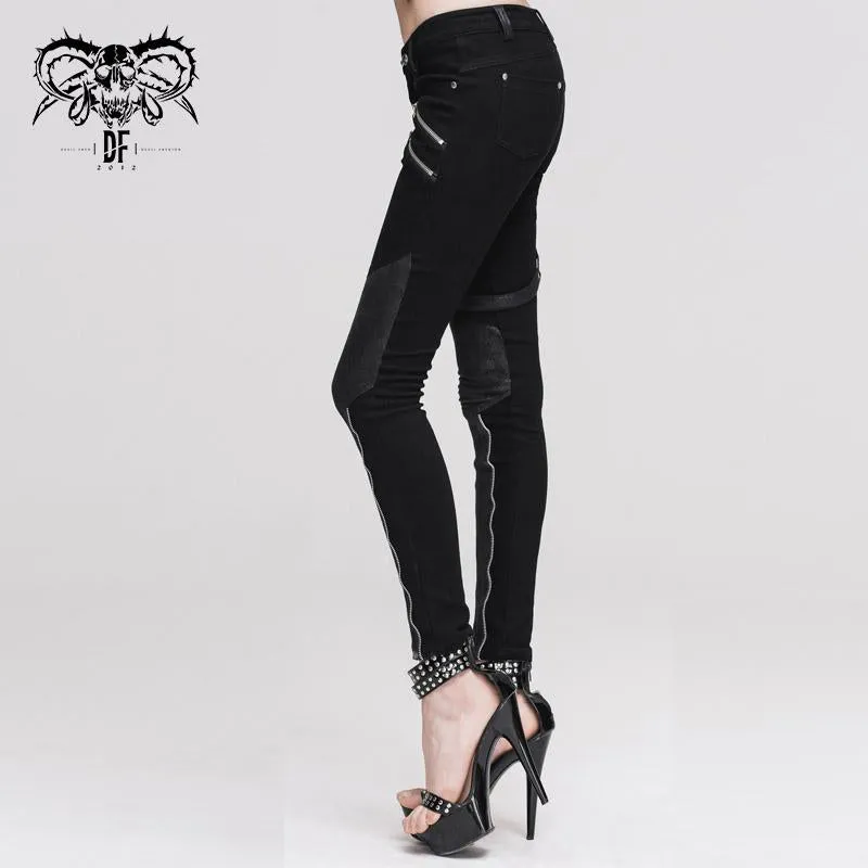 ‘Take the Power Back’ Punk Slim-Fit Pants