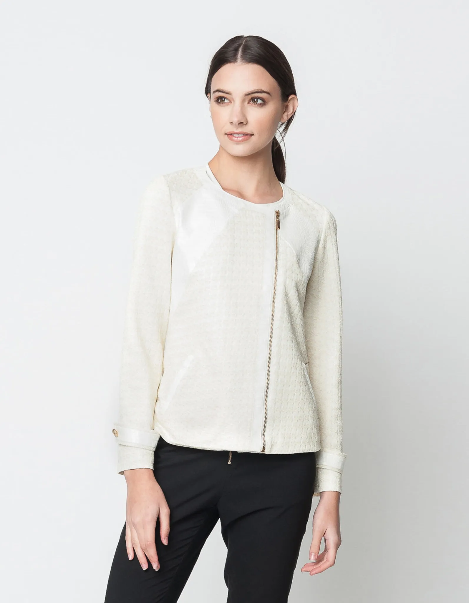 Texture White Gold Jacket