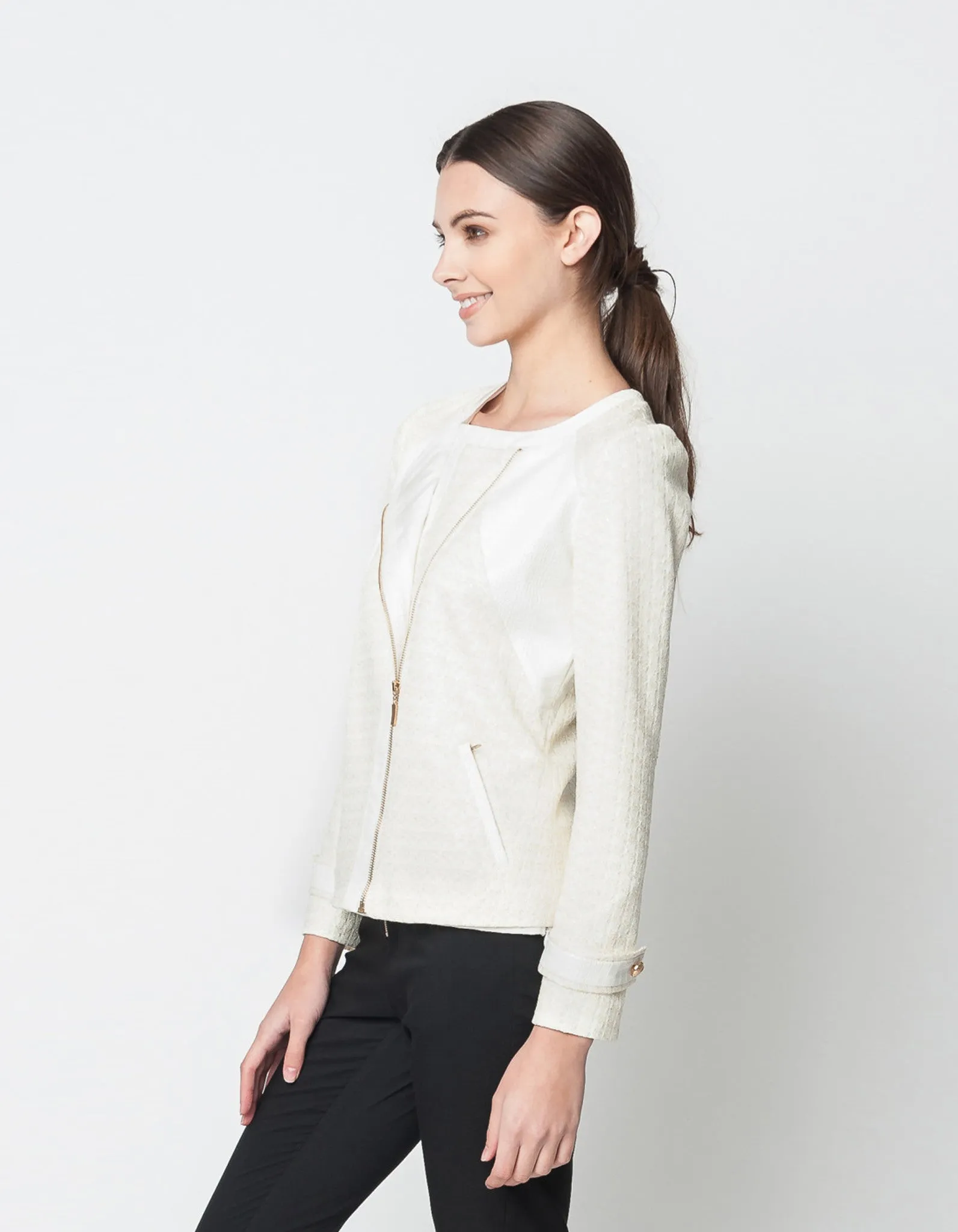 Texture White Gold Jacket