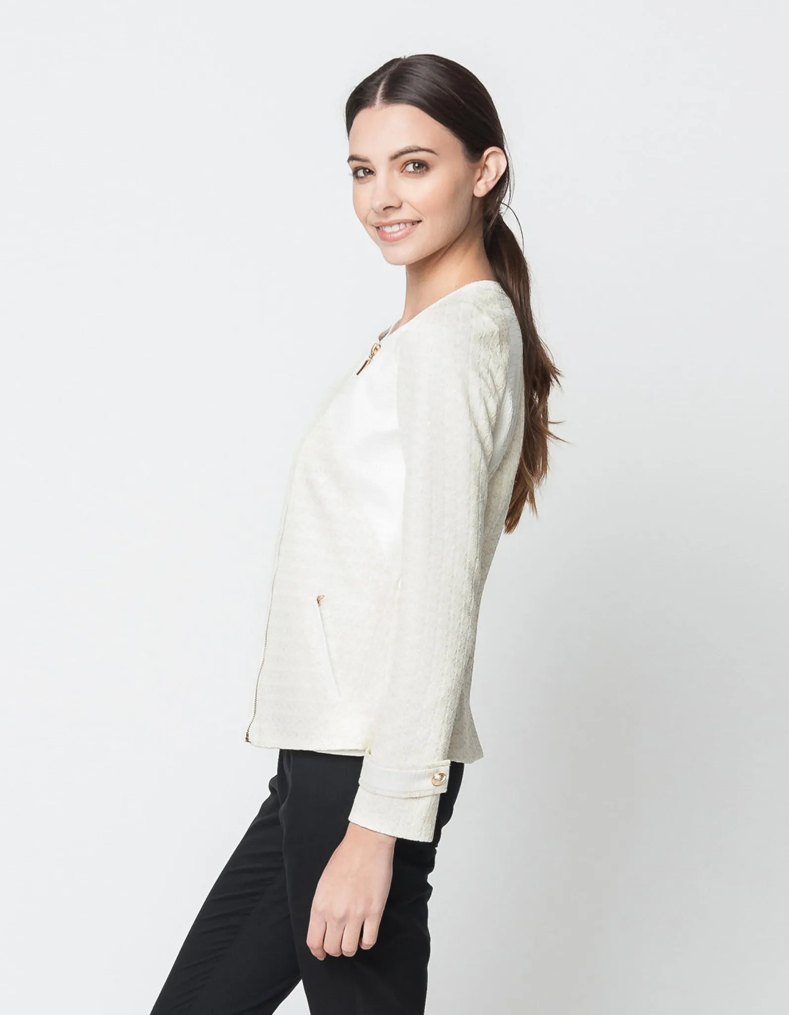 Texture White Gold Jacket