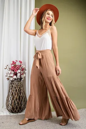 Tiered Wide Leg Pants