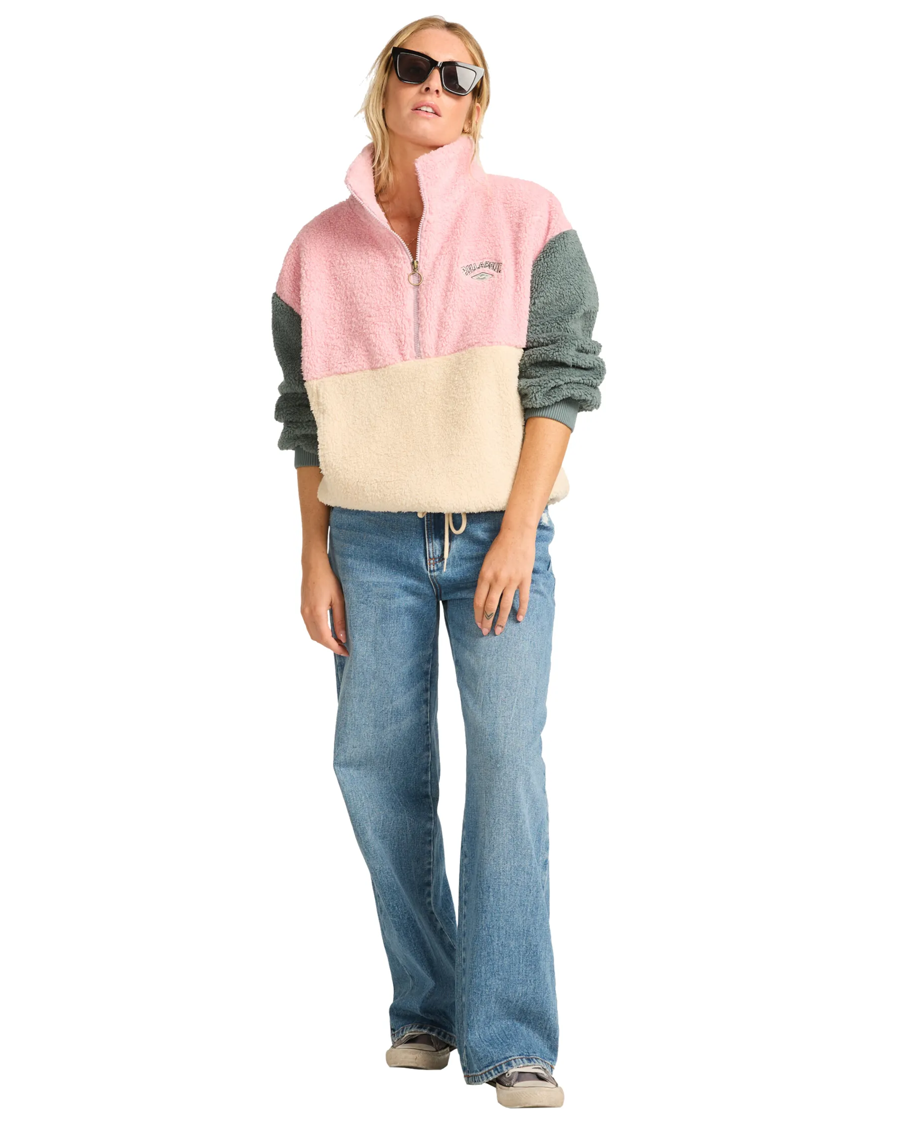 Time Off Fleece Jacket in Eucalyptus