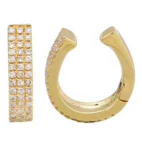 Triple Row Diamond Ear Cuff