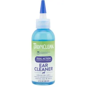 Tropiclean Dual Action Ear Cleaner for Pets, 118 ml