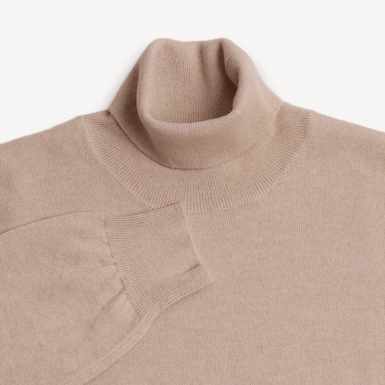Turtle Neck Jumper - Beige