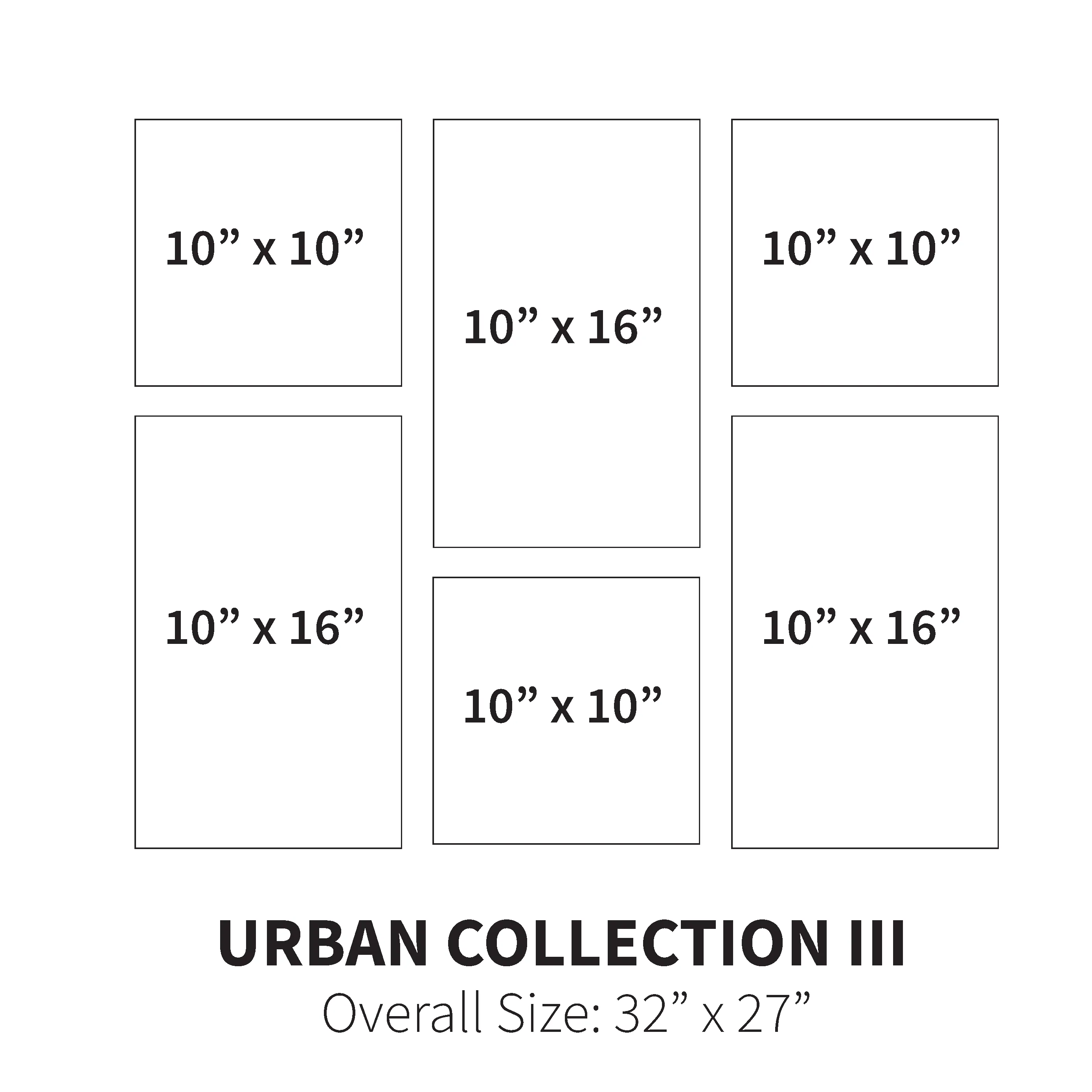Urban Collection III (Overall Size: 32" x 27")
