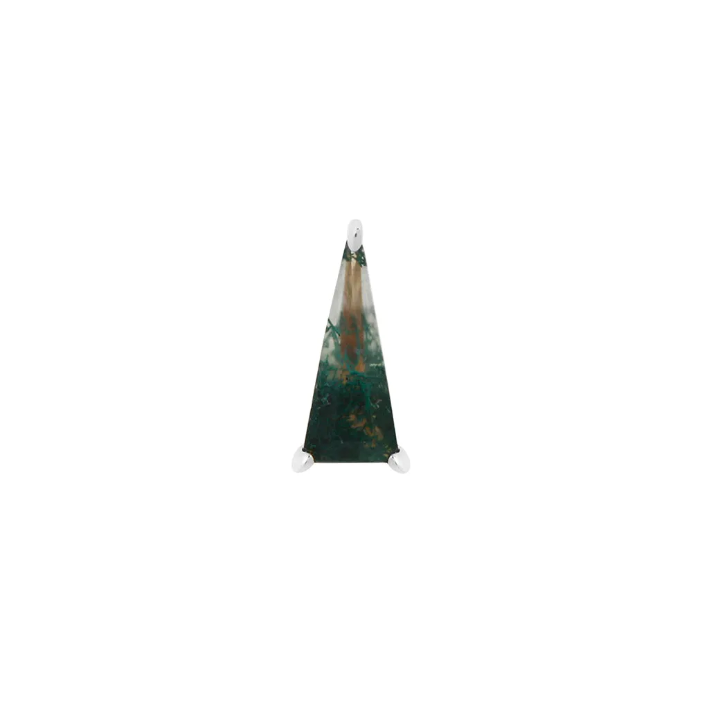 Vela - Moss Agate - Threadless End
