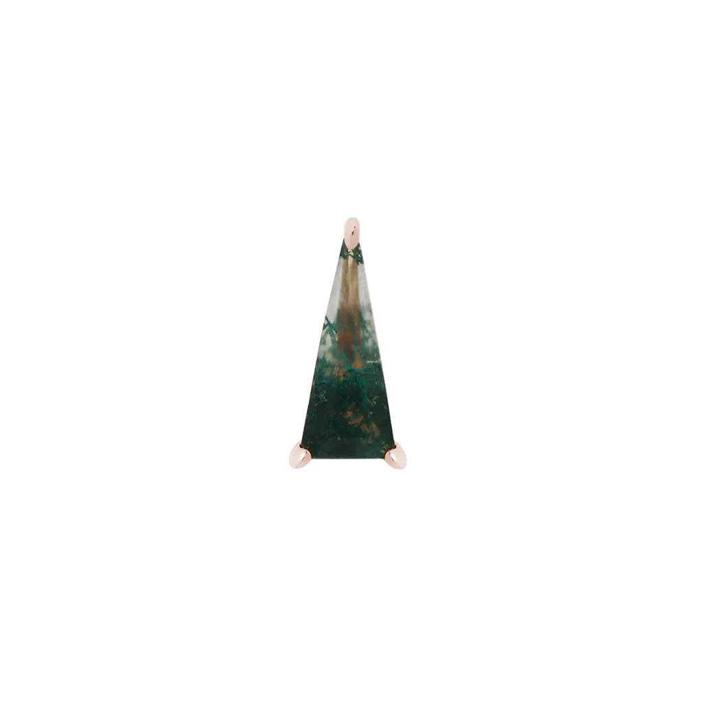 Vela - Moss Agate - Threadless End