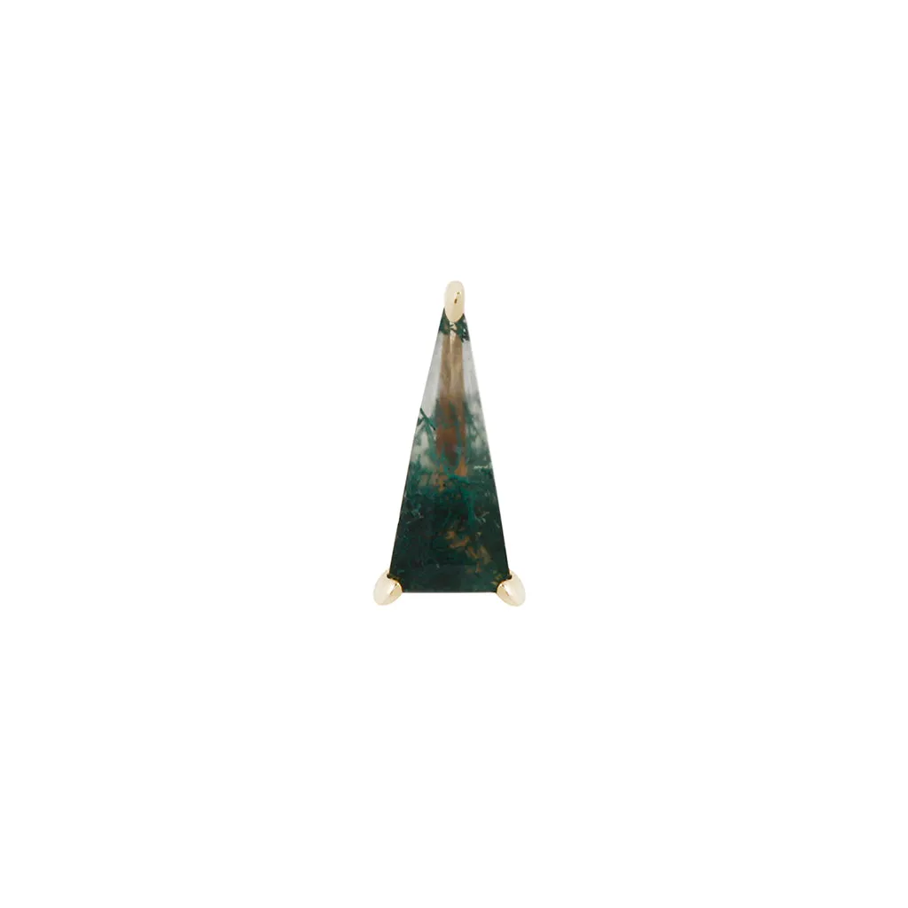 Vela - Moss Agate - Threadless End