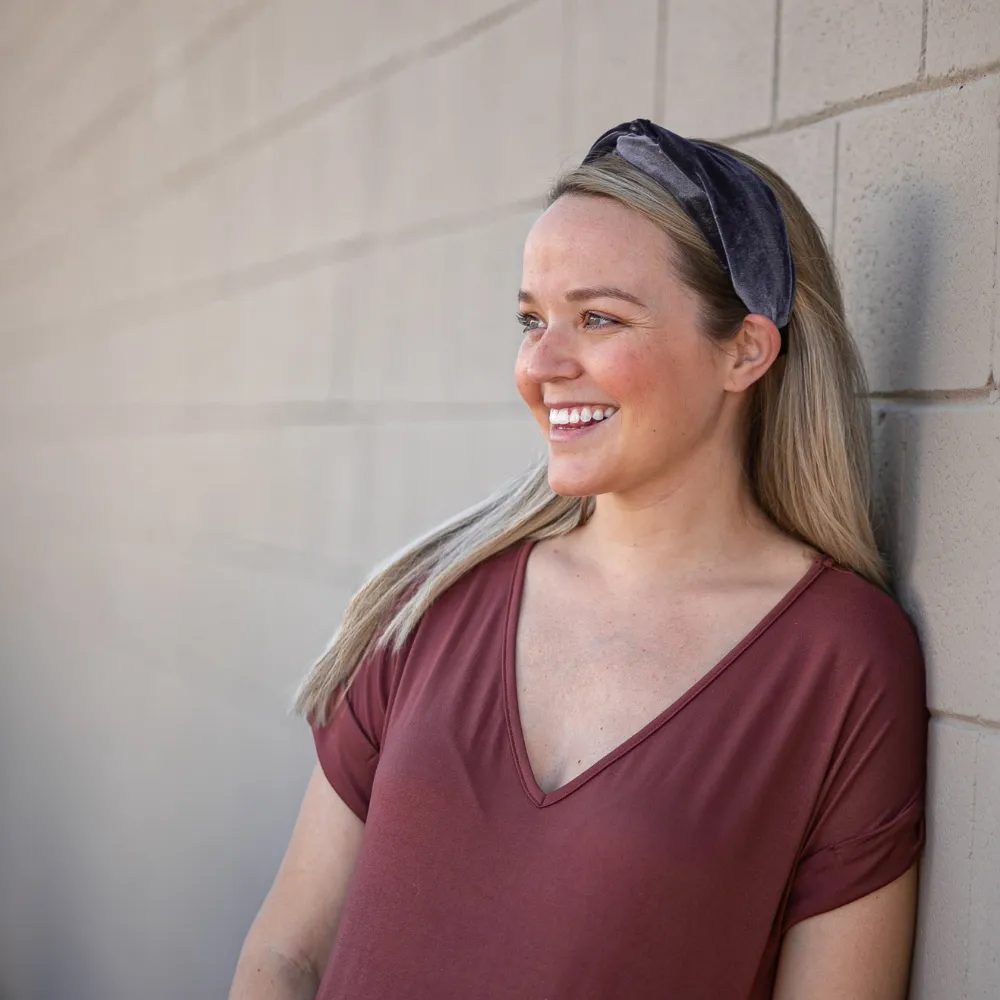 Velvet Dreams Headband - Silver