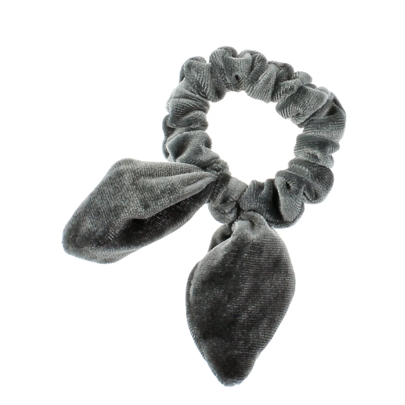 Velvet Knotted Bunny Ear Hair Scrunchie