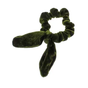 Velvet Knotted Bunny Ear Hair Scrunchie