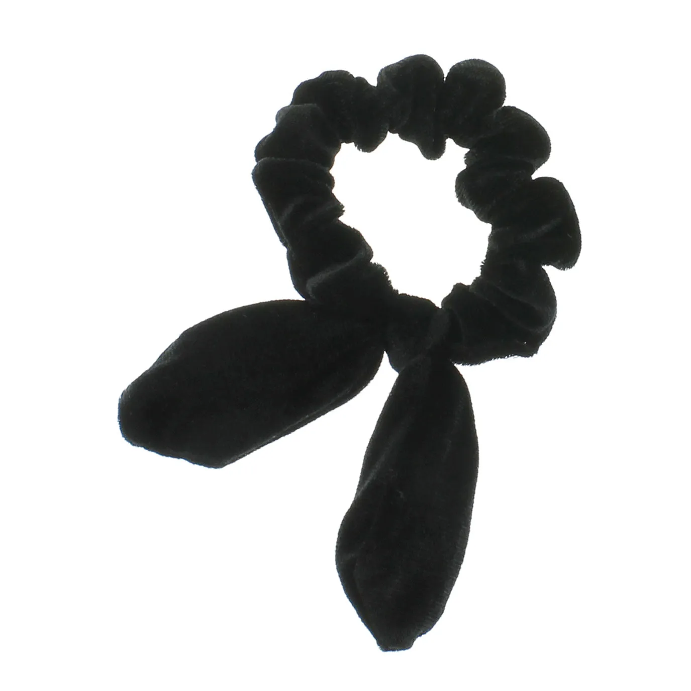 Velvet Knotted Bunny Ear Hair Scrunchie