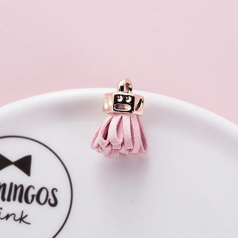 Velvet Leather Tassel Diy Jewelry Accessories Car Phone Bag Pendant Small Tassel Ear Keychain With