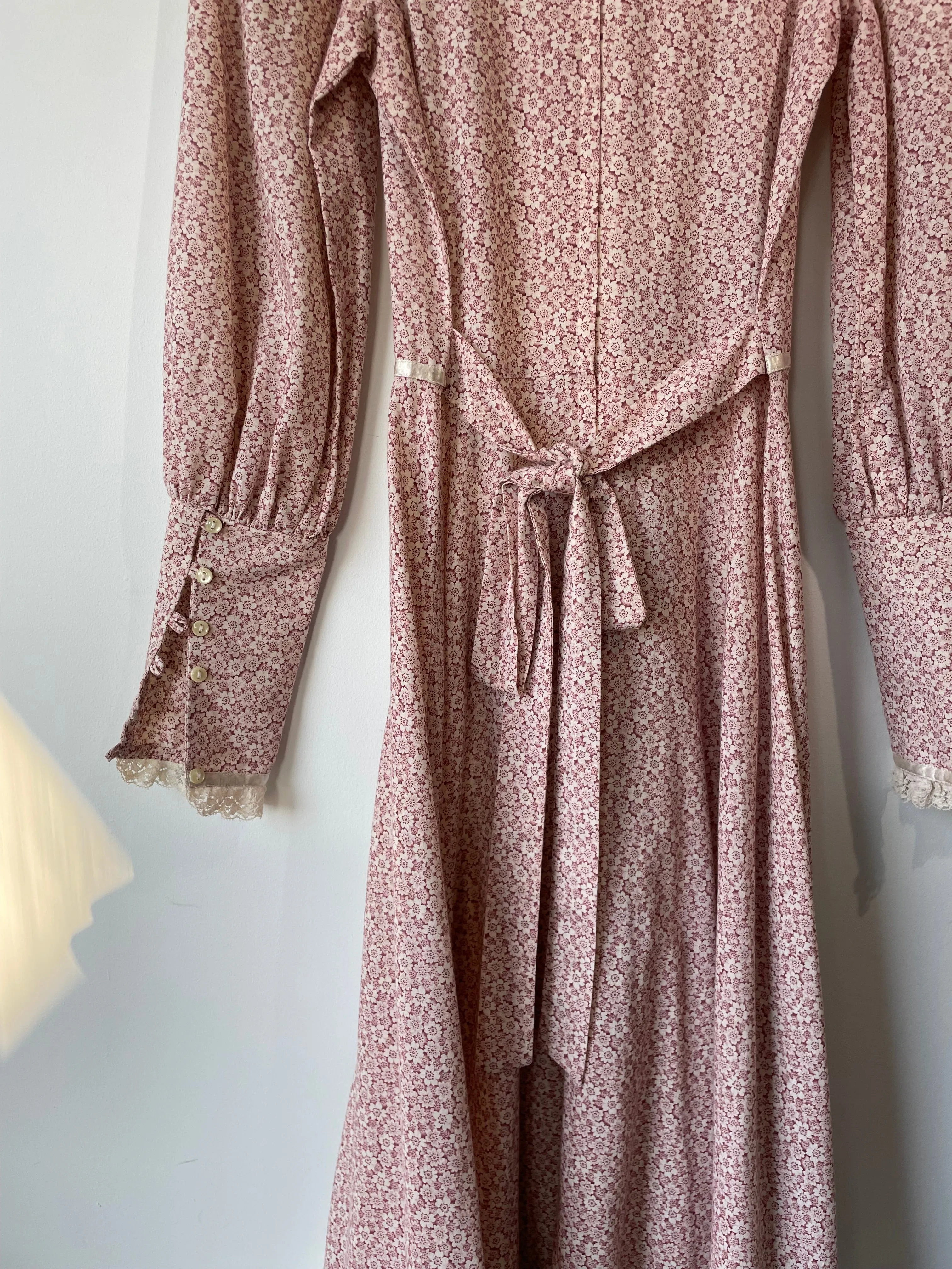 Vintage Gunne Sax Pink/Red Floral Dress