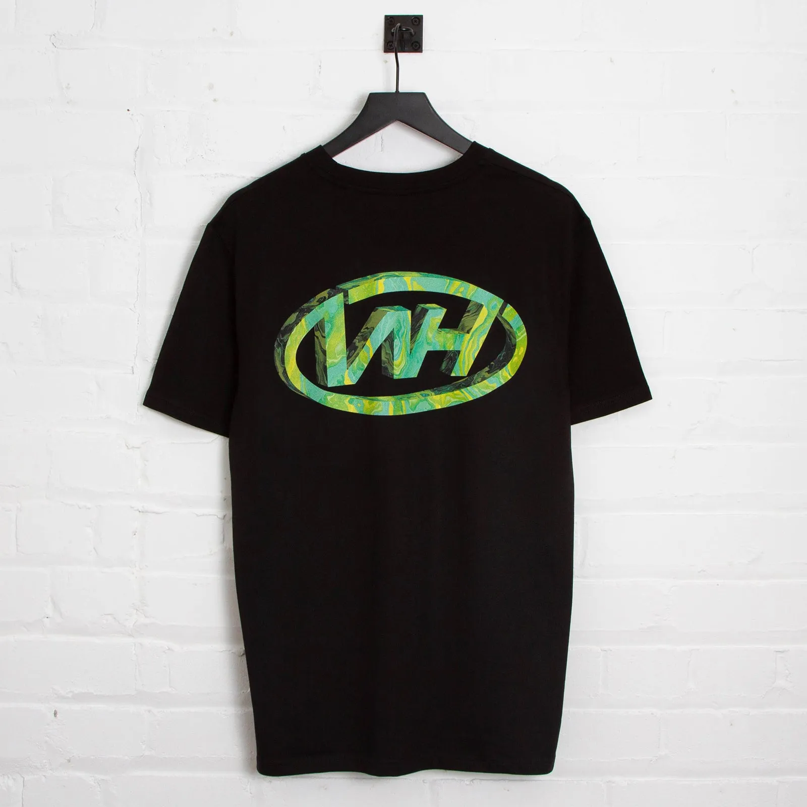 WH Crew Emerald Back Print - Tshirt - Black