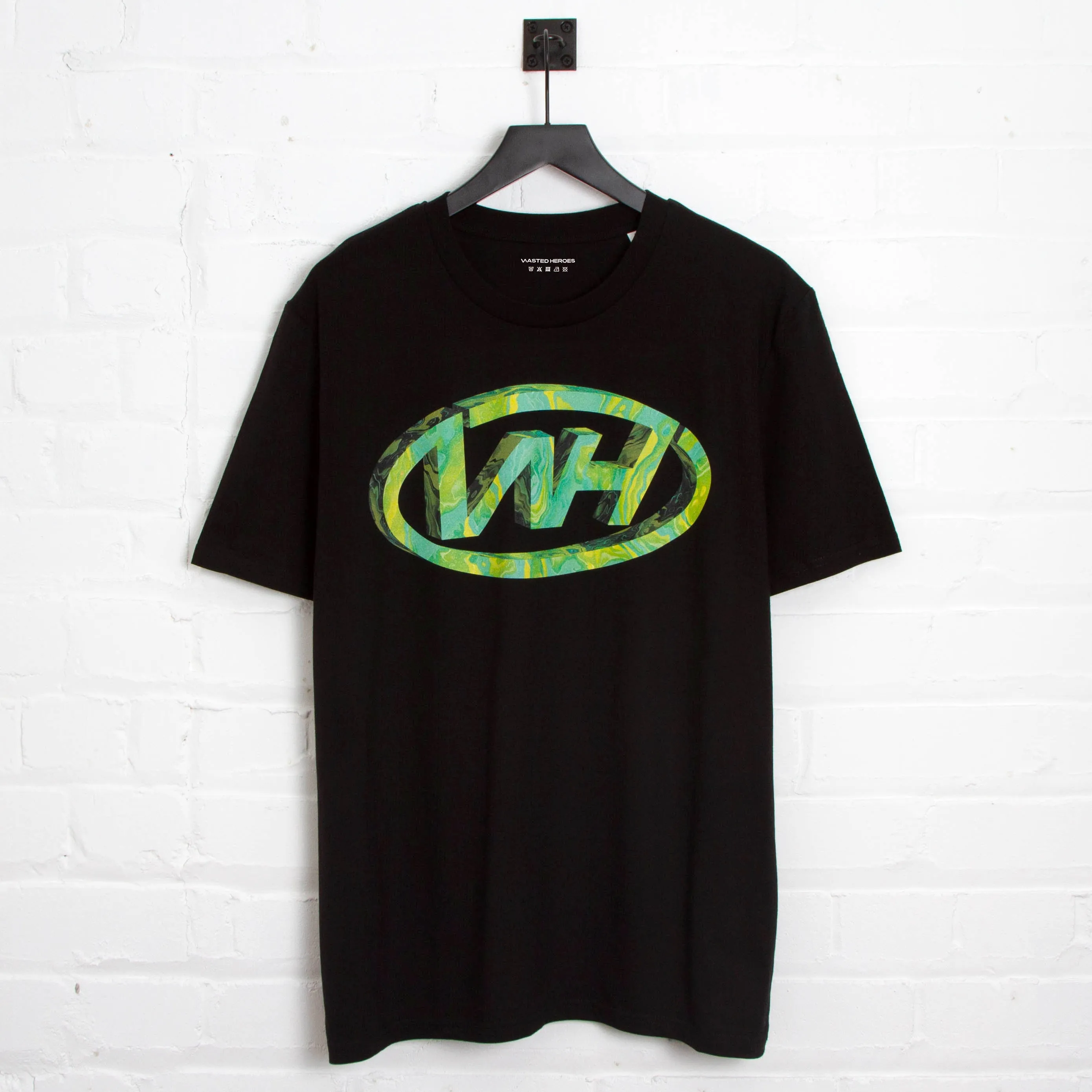 WH Crew Emerald Back Print - Tshirt - Black