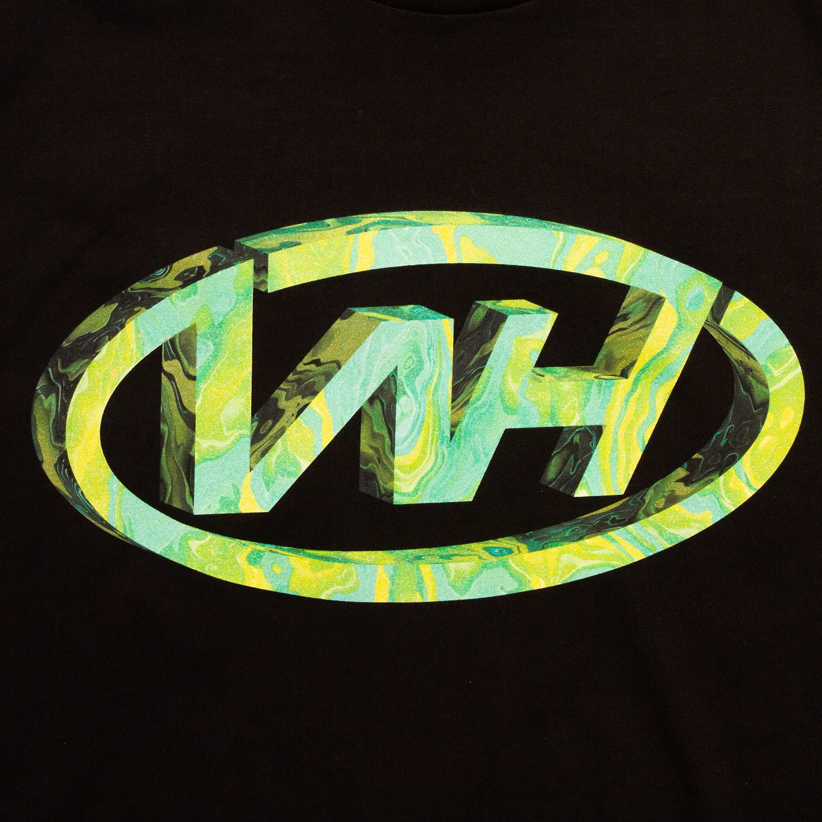 WH Crew Emerald Back Print - Tshirt - Black