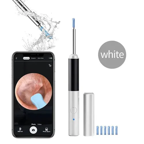 Wireless Otoscope 3.5mm Ultra-Thin WiFi Ear Scope Camera with Earwax