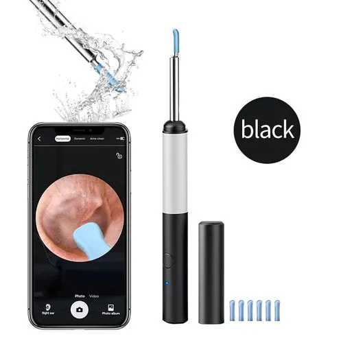 Wireless Otoscope 3.5mm Ultra-Thin WiFi Ear Scope Camera with Earwax