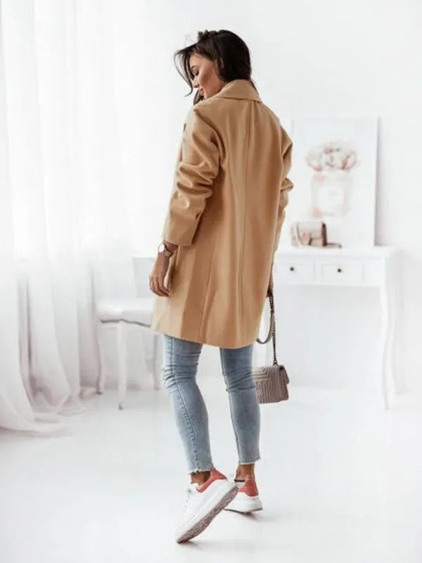 Women's Double-Breasted Wool Coat