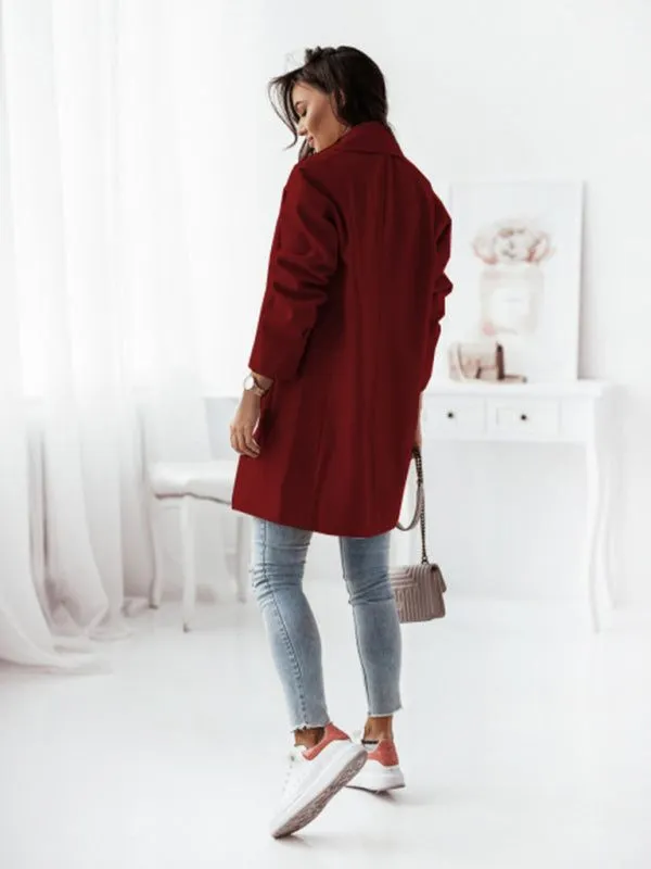 Women's Double-Breasted Wool Coat