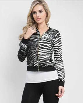 Zebra Zip Up Jacket